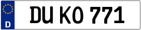 Truck License Plate